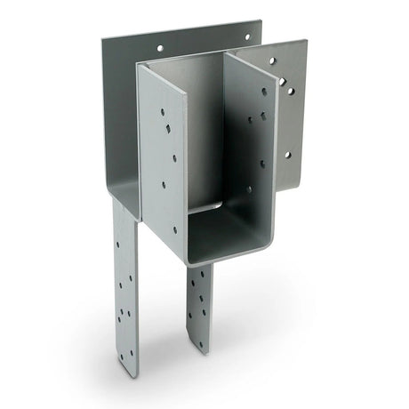 Simpson Strong-Tie ECCLLQ464HDG L-Shape End Column Cap for 4x Beams, 6x Post with SDS Screws, Skewed Left - Hot-Dip Galvanized, High Uplift, Exterior Use