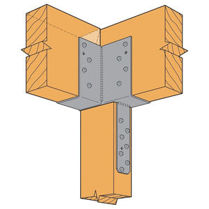 Simpson Strong-Tie ECCLLQ464SDS L-Shape End Column Cap for 4x Beams, 6x Post with SDS Screws, Left - 3