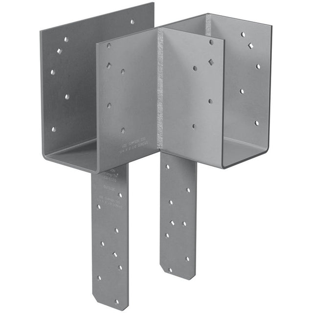 Simpson Strong-Tie ECCLRQ464SDS L-Shape End Column Cap for 4x Beams, 6x Post with SDS Screws, Skewed Right