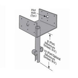 Simpson Strong-Tie EPB44 Elevated Post Base for 4x4 Posts - 2