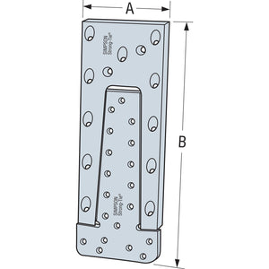 Simpson Strong-Tie ETB160A-SCRB Hidden Timber Connector with Screws for Glulam Beams - 2