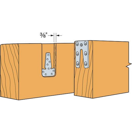 Simpson Strong-Tie ETB90A-SCRB Hidden Timber Connector with Screws for Glulam Beam Connections - 3