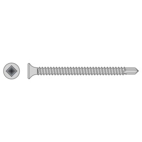 Simpson Strong-Tie F08T162BDC (#8 x 1-5/8" #2) Self-Drilling Bugle-Head Screw Type 410 Stainless Steel (100 Pack)