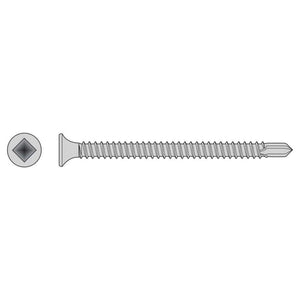 Simpson Strong-Tie F08T162BDC (#8 x 1-5/8" #2) Self-Drilling Bugle-Head Screw Type 410 Stainless Steel (100 Pack)