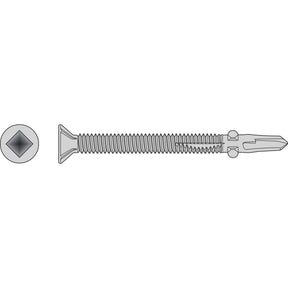 Simpson Strong-Tie F14C325FDC Self-Drilling Flat-Head Screw with Wings (100 Pack)