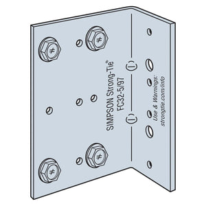 Simpson Strong-Tie FC32-5/97-R25 (2 in. x 3-1/2 in. x 5 in.) Bypass Framing Fixed-Clip Connector (25 Pack)
