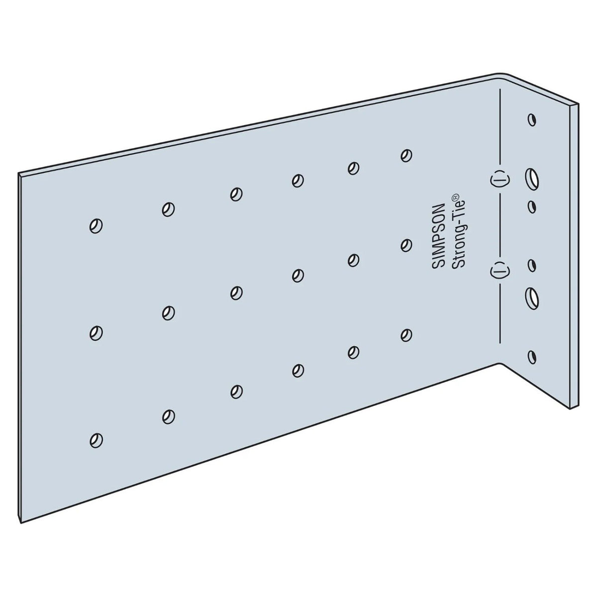Simpson Strong-Tie FC82-5/118-R25 (2" x 8" x 5") Fixed-Clip Bypass Framing Connector (25 Pack)
