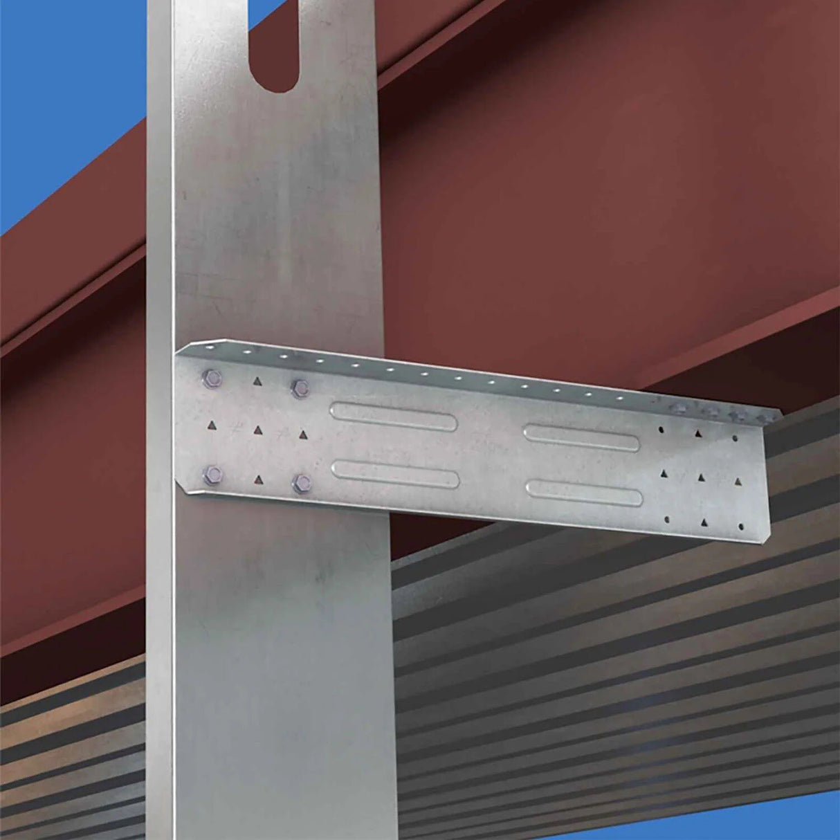 Simpson Strong-Tie FSB3.518-R25 Bypass Framing Fixed-Clip Strut Connector (25 Pack) - 2