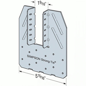 Simpson Strong-Tie H14 (18-Gauge) Hurricane Tie - G90 Zinc Galvanized - 2