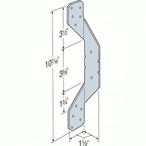 Simpson Strong-Tie H2A (18-Gauge) Hurricane Tie - G90 Zinc Galvanized - 2