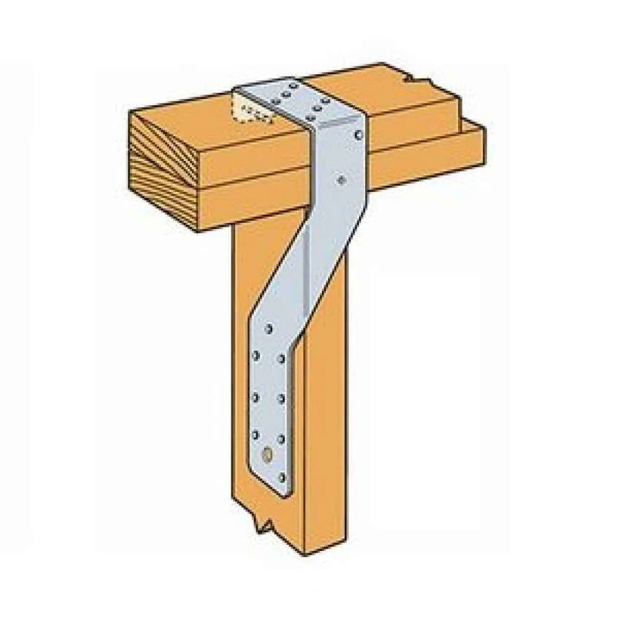 Simpson Strong-Tie H6 (16-Gauge) Hurricane Tie, Galvanized for Wind and Seismic Forces - 4