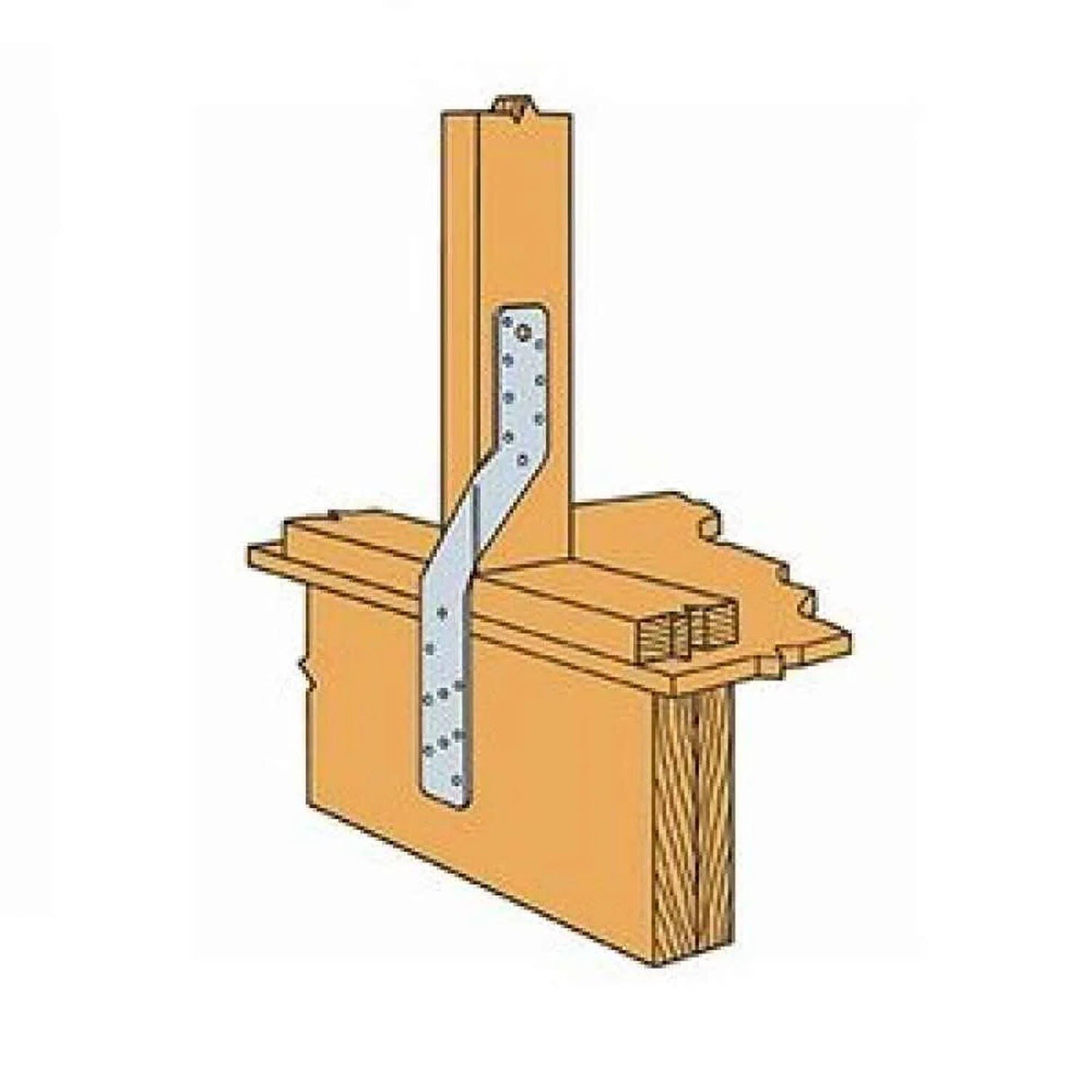 Simpson Strong-Tie H6 (16-Gauge) Hurricane Tie, Galvanized for Wind and Seismic Forces - 5