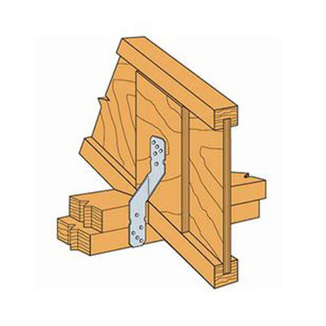 Simpson Strong-Tie H8 (1-1/4" x 8" 18 Gauge) Hurricane Tie - G90 Zinc Galvanized - 6