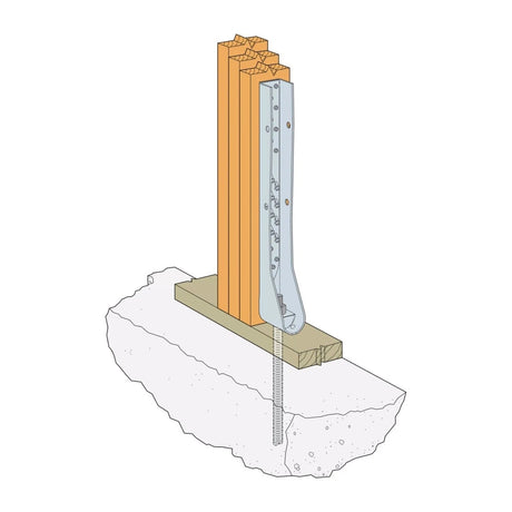 Simpson Strong-Tie HDUE17-SDS4.5HDG (27-7/8") Hot-Dip Galvanized Predeflected Holdown with SDS Screws - 4