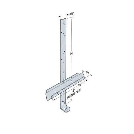 Simpson Strong-Tie HETA20/TSS2 (16") Embedded Truss Anchor with Seat