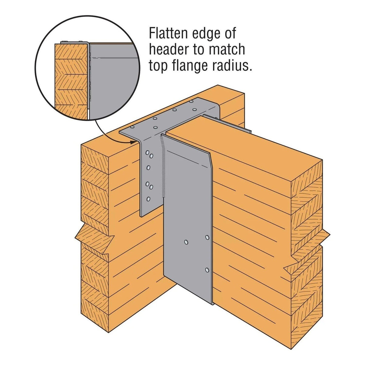 Simpson Strong-Tie HGLTV3.56/11.25 (3-1/2" x 11-1/4") High-Capacity Top-Flange Joist Hanger, Gray Paint - 3