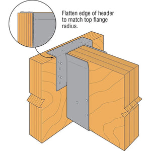 Simpson Strong-Tie HGLTV5.511 (5-1/4" x 11") Heavy Duty Top Flange I-Joist Hanger, Gray Paint - 2