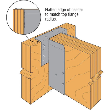 Simpson Strong-Tie HGLTV5.511 (5-1/4" x 11") Heavy Duty Top Flange I-Joist Hanger, Gray Paint - 2