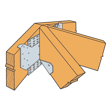 Simpson Strong-Tie HRC22 Galvanized Hip Ridge Connector for 2x - Secure Hip-to-Ridge Beam Connection - 4