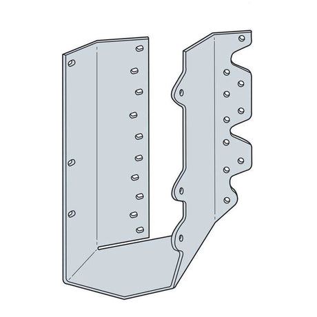 Simpson Strong-Tie HSULC410 (4" x 10) Left Skewed Joist Hanger G90 Galvanized for Angled Wood Connections
