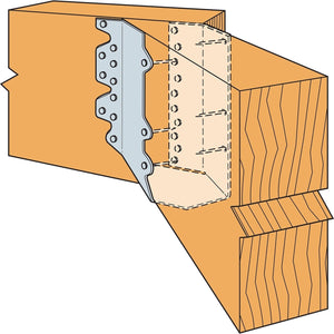 Simpson Strong-Tie HSURC410 (4" x 10") Concealed Flange Joist Hanger Skewed Right G90 Galvanized - 2