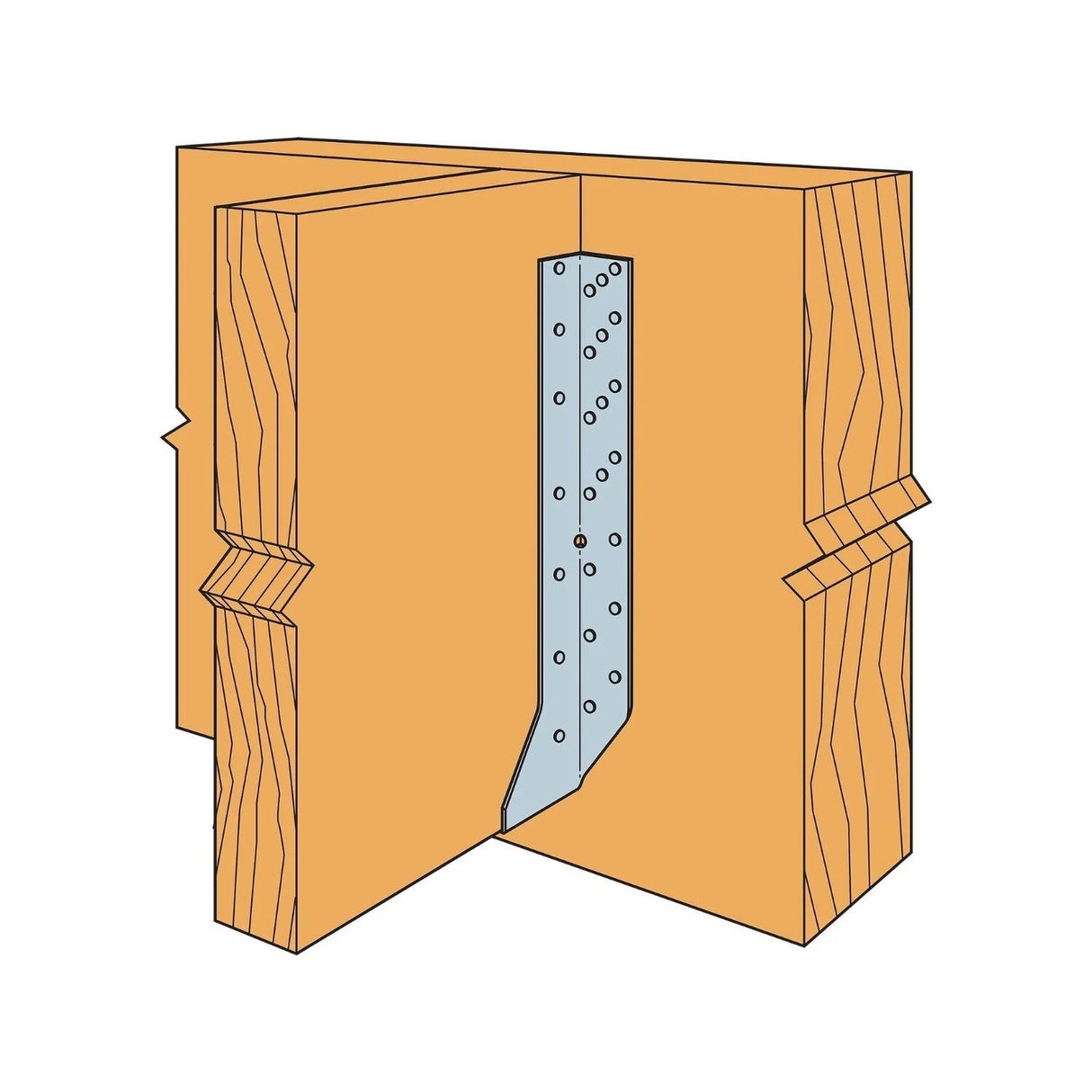 Simpson Strong-Tie HU14 (1-3/4" x 14") 14-Gauge Galvanized Face-Mount Joist Hanger for Engineered Wood - 2