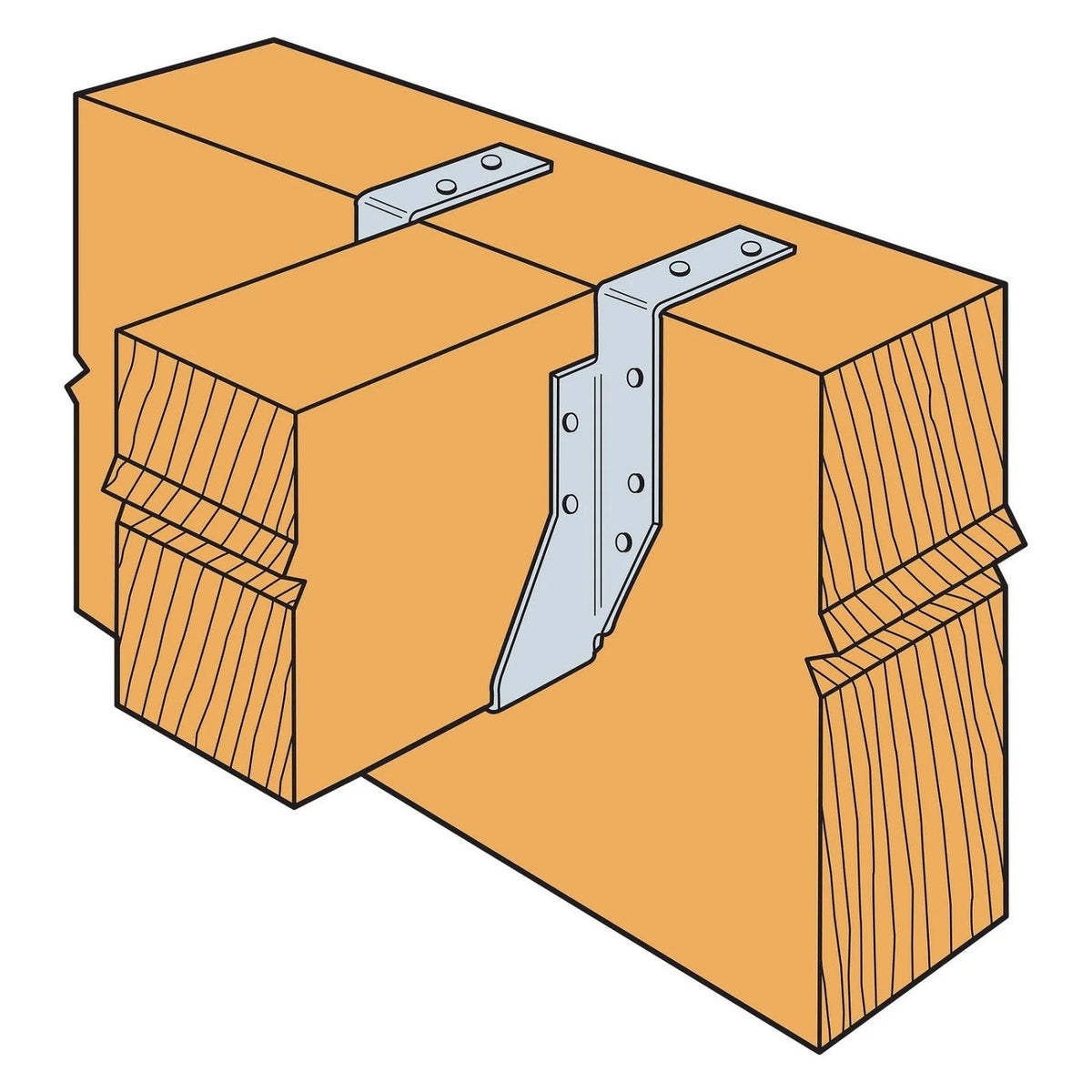 Simpson Strong-Tie HU212TF (2" x 12") 12 Gauge Galvanized Heavy Top-Flange Joist Hanger - 2