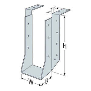 Simpson Strong-Tie HU410TF (4" x 10") 12 Gauge Galvanized Heavy Top-Flange Joist Hanger - 2