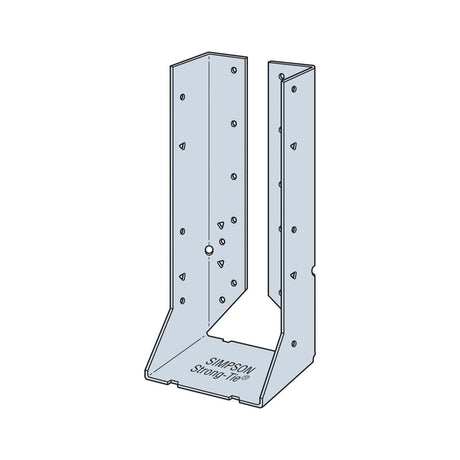 Simpson Strong-Tie HUC210-2 (Double 2" x 10") 14Ga Heavy-Duty Galvanized Concealed-Flange Face-Mount Joist Hanger - 3