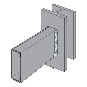 Simpson Strong-Tie HUC28-2Z (Double 2" x 8") Face-Mount Concealed-Flange Joist Hanger - 6