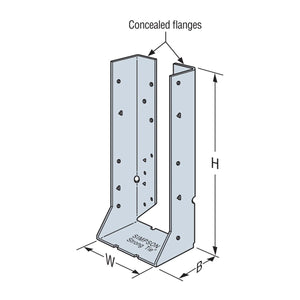Simpson Strong-Tie HUC410Z (8-3/8") 14Ga Heavy-Duty Concealed-Flange Face-Mount Joist Hanger - ZMAX Finish - 2