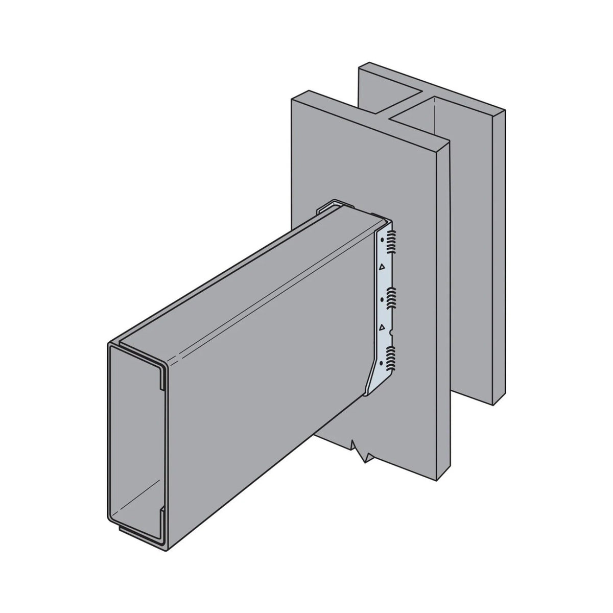 Simpson Strong-Tie HUC68Z (6" x 8") Face-Mount Concealed-Flange Joist Hanger - 5