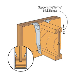 Simpson Strong-Tie ITS3.56/16 (3-1/2" x 16") Top Flange I-Joist Hanger - G90 Galvanized - 7