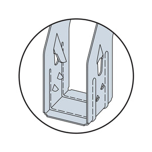Simpson Strong-Tie IUS2.37/16 (2-5/16" x 16") Galvanized Face-Mount Joist Hanger for Engineered Wood - 3