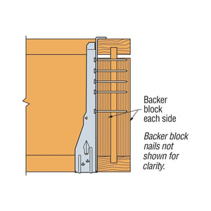 Simpson Strong-Tie IUS2.37/16 (2-5/16" x 16") Galvanized Face-Mount Joist Hanger for Engineered Wood - 4