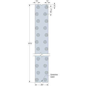 Simpson Strong-Tie LDSS48 (3-3/4" x 47-1/2") Light Diaphragm Spline Strap G90 Galvanized - 2