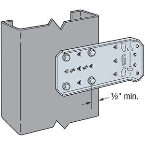 Simpson Strong-Tie MFCB47.5-R25 (7-1/2") Bypass Framing Fixed-Clip Connector for Cold-Formed Steel Construction (25 Pack) - 2