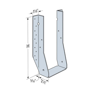 Simpson Strong-Tie MIU4.28/11 (4-1/8" x 11-7/8") Galvanized Face-Mount Joist Hanger for Engineered Wood - 2