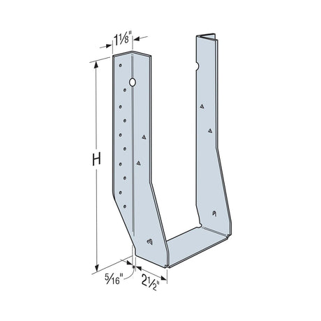Simpson Strong-Tie MIU5.12/16 (5" x 16") Face Mount I-Joist Hanger - G90 Galvanized - 2