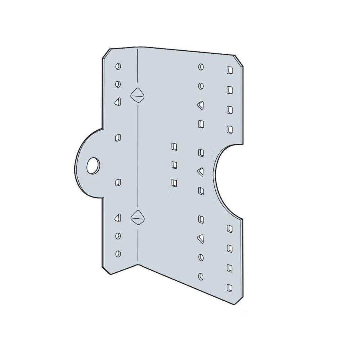 Simpson Strong-Tie MSSC6.25KW-KT20 Kneewall Connector with Bearing Plate (20 Pack)