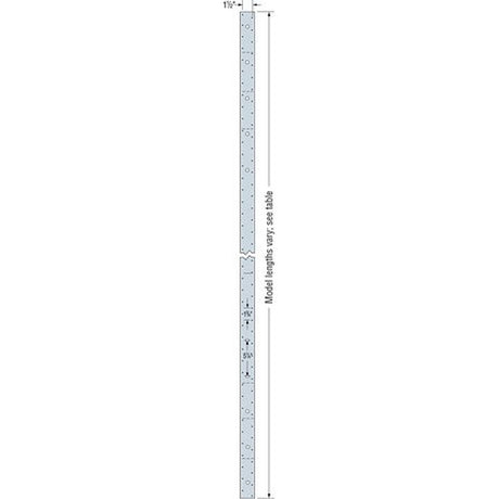 Simpson Strong-Tie MST48HDG (48") 12-Gauge Hot-Dip Galvanized Medium Strap Tie for Wood Framing Connections - 2
