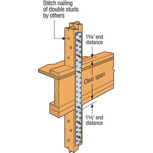 Simpson Strong-Tie MST48HDG (48") 12-Gauge Hot-Dip Galvanized Medium Strap Tie for Wood Framing Connections - 5