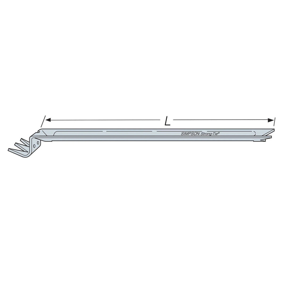 Simpson Strong-Tie NCA2X12-16 Nailless Compression Bridging for 2x12