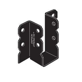 Simpson Strong-Tie OU68 (6" x 8") Ornamental Joist Hanger Black Powder Coated for Decorative Wood Connections
