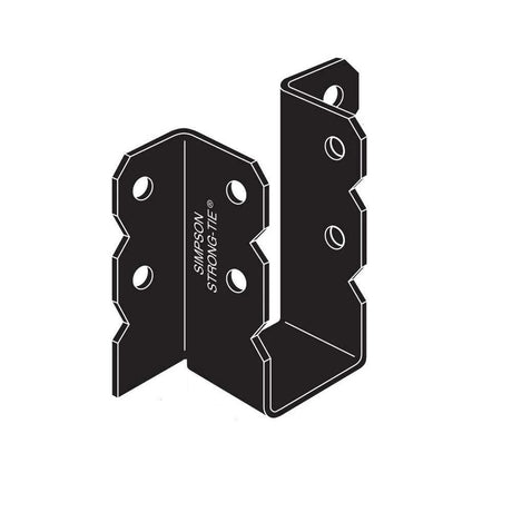 Simpson Strong-Tie OU68 (6" x 8") Ornamental Joist Hanger Black Powder Coated for Decorative Wood Connections