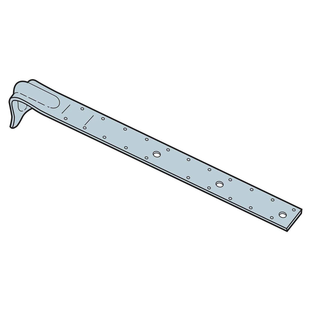 Simpson Strong-Tie PA23HDG (23-3/4") 12 Gauge Purlin Anchor and Strap-Tie Holdown, Hot-Dip Galvanized - 2
