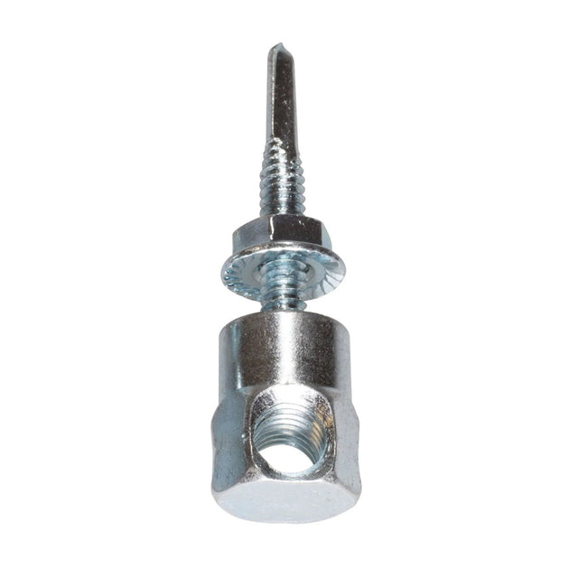 Simpson Strong-Tie RSH37112N-5 (#12-20 x 1-1/2", 3/8") Horizontal Steel Rod Hanger Zinc-Plated Carbon Steel Horizontal Threaded Anchor with Nut (25 Pack)