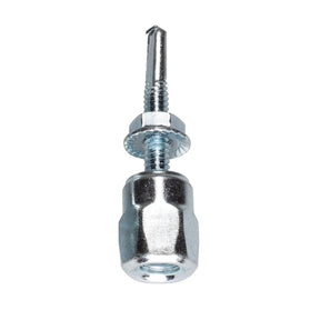 Simpson Strong-Tie RSV37100N (1/4" x 1", 3/8") Steel Rod Hanger Vertical Threaded Anchor for Rod with Nut (25 Pack)