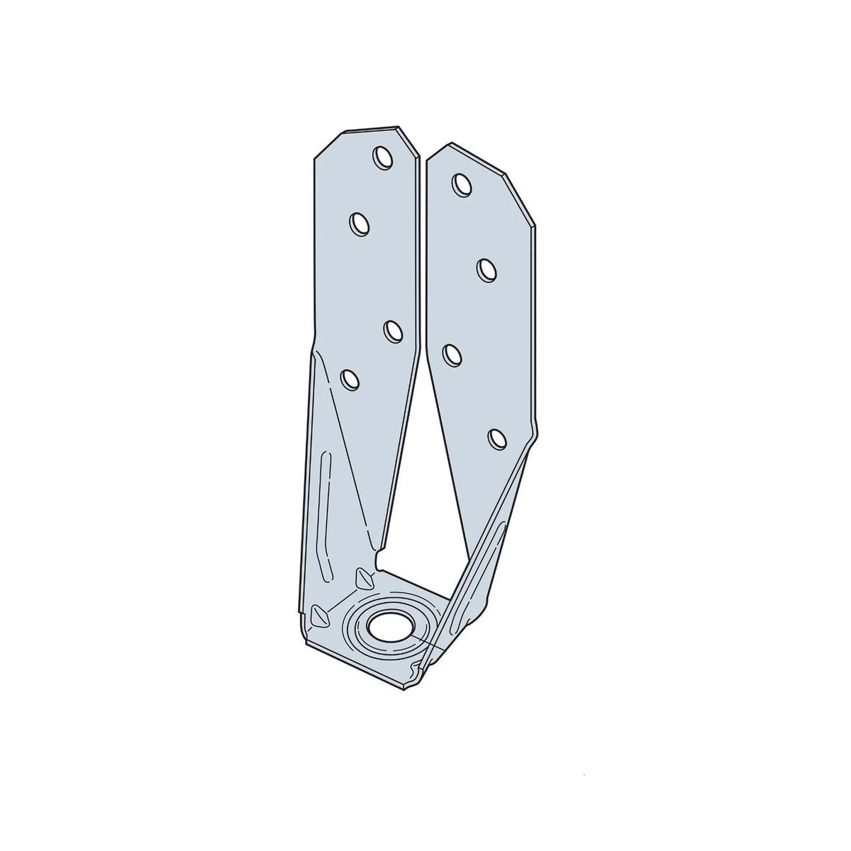 Simpson Strong-Tie S/DTT2Z Deck Tension Tie for Steel with ZMAX Finish