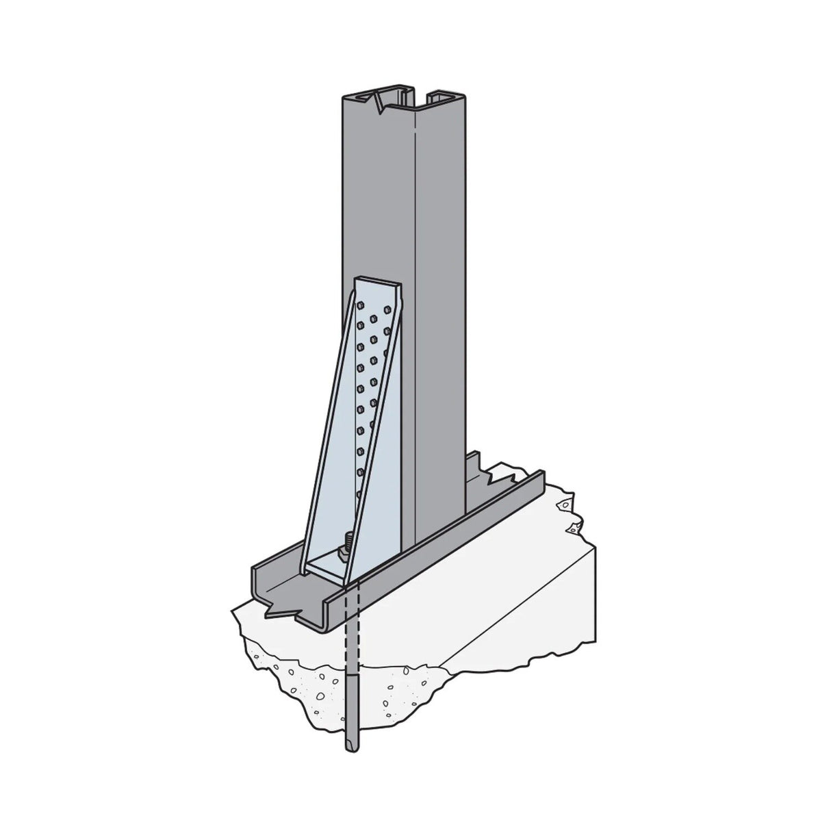 Simpson Strong-Tie S/HD15S (17") 10Ga High-Load Steel Holdown - Gray Paint - 3